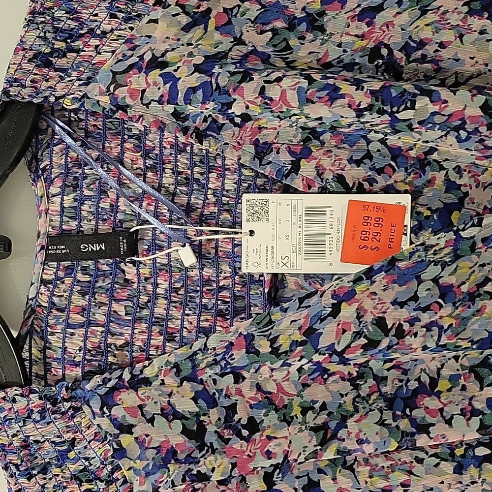 Mango Floral Ruched Mini Dress - Picture 5 of 10